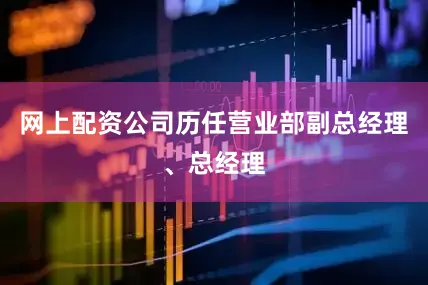 网上配资公司历任营业部副总经理、总经理