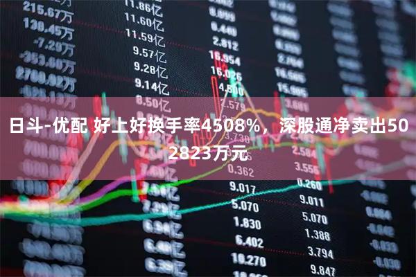 日斗-优配 好上好换手率4508%，深股通净卖出502823万元